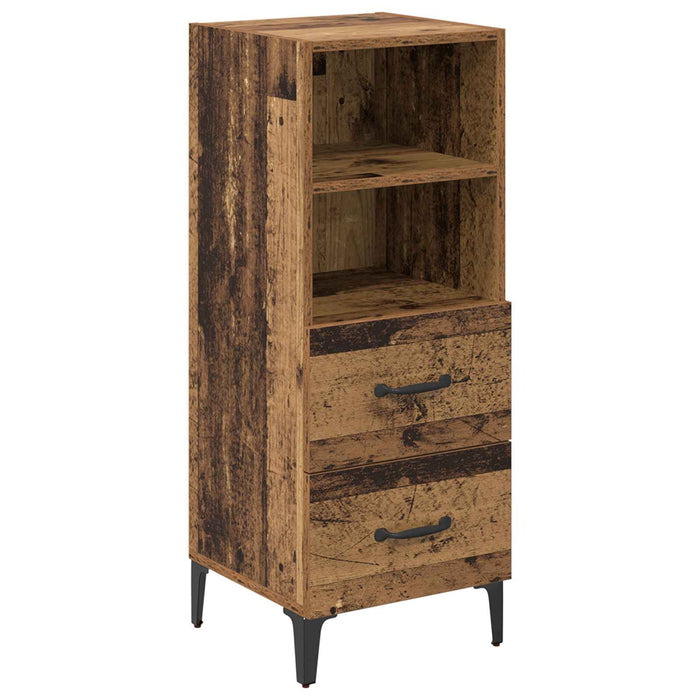 Bufet cu sertar Lemn vechi 34 x 34.5 x 90 cm Lemn compozit - WALTI WALTI