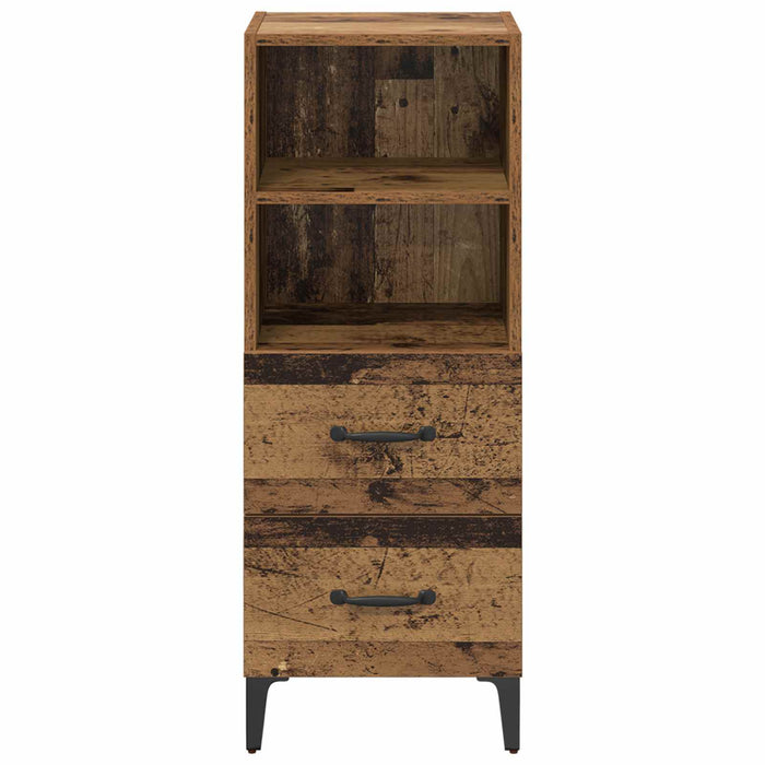 Bufet cu sertar Lemn vechi 34 x 34.5 x 90 cm Lemn compozit - WALTI WALTI