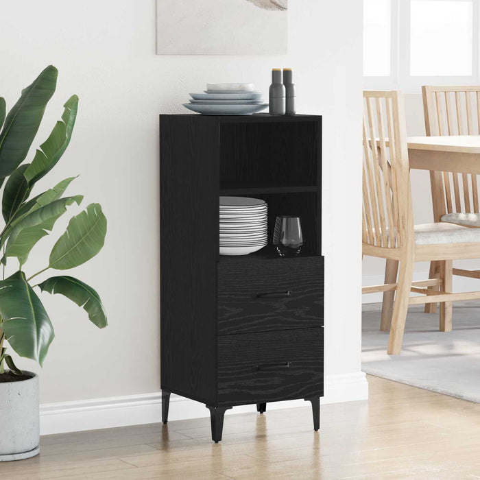Bufet cu sertar Stejar negru 34 x 34.5 x 90 cm Lemn compozit - WALTI WALTI