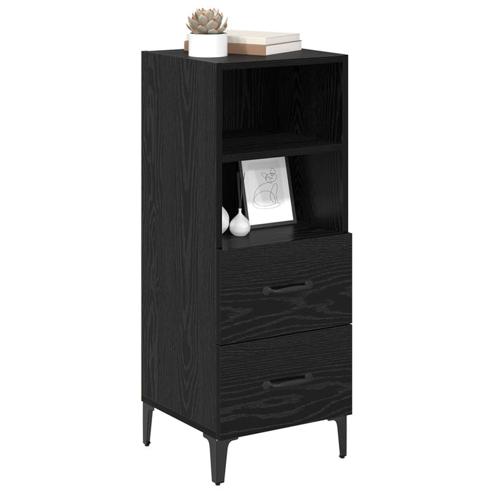 Bufet cu sertar Stejar negru 34 x 34.5 x 90 cm Lemn compozit - WALTI WALTI