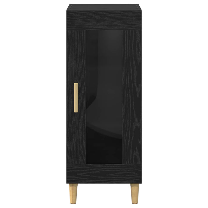 Bufet Stejar Negru 34.5 x 32.5 x 90 cm Lemn compozit - WALTI WALTI
