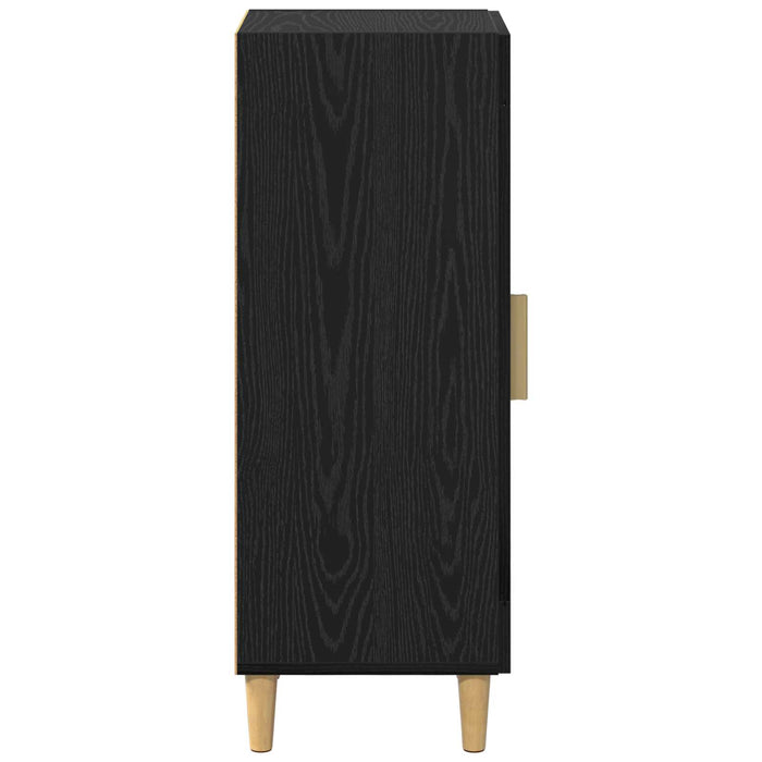 Bufet Stejar Negru 34.5 x 32.5 x 90 cm Lemn compozit - WALTI WALTI