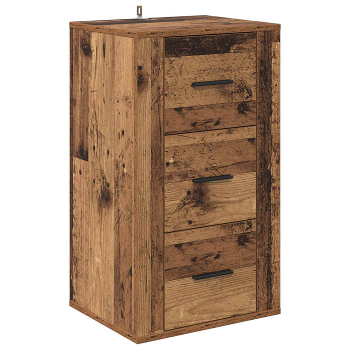 Bufet cu sertar Lemn vechi 40 x 33 x 70 cm Lemn compozit - WALTI WALTI