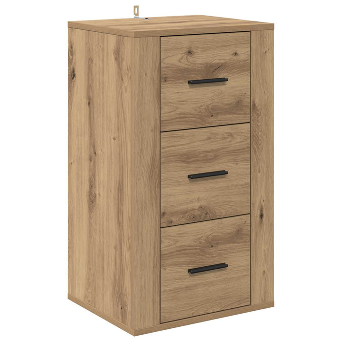 Bufet cu sertar Stejar Artizanal 40 x 33 x 70 cm Lemn compozit - WALTI WALTI