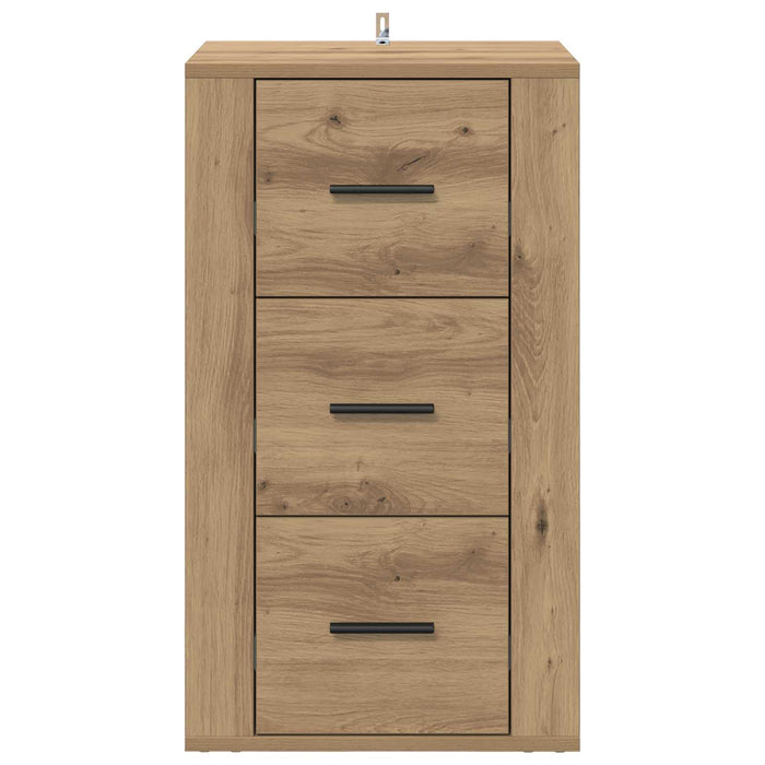 Bufet cu sertar Stejar Artizanal 40 x 33 x 70 cm Lemn compozit - WALTI WALTI