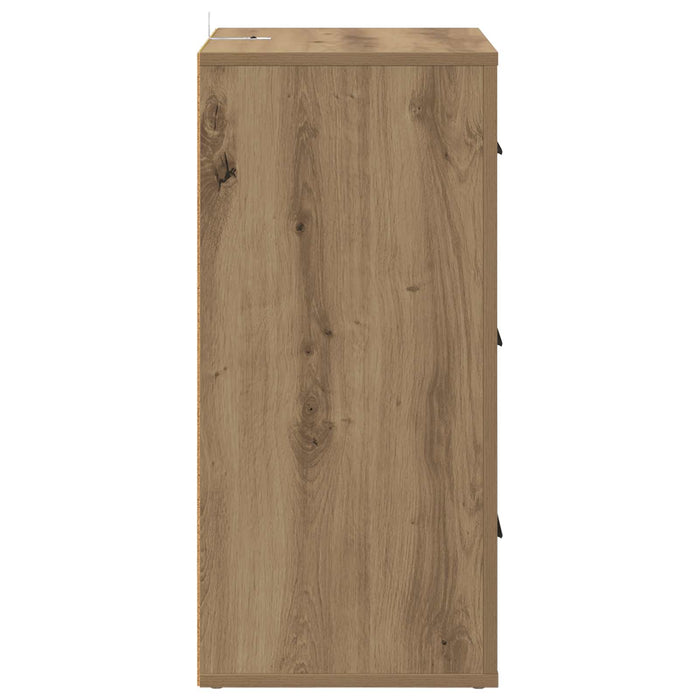 Bufet cu sertar Stejar Artizanal 40 x 33 x 70 cm Lemn compozit - WALTI WALTI