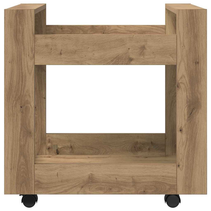 Cărucior Birou Stejar Artizanal 60 x 45 x 60 cm Lemn compozit - WALTI WALTI