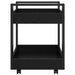 Cărucior Birou Stejar Negru 60 x 45 x 60 cm Lemn compozit - WALTI WALTI