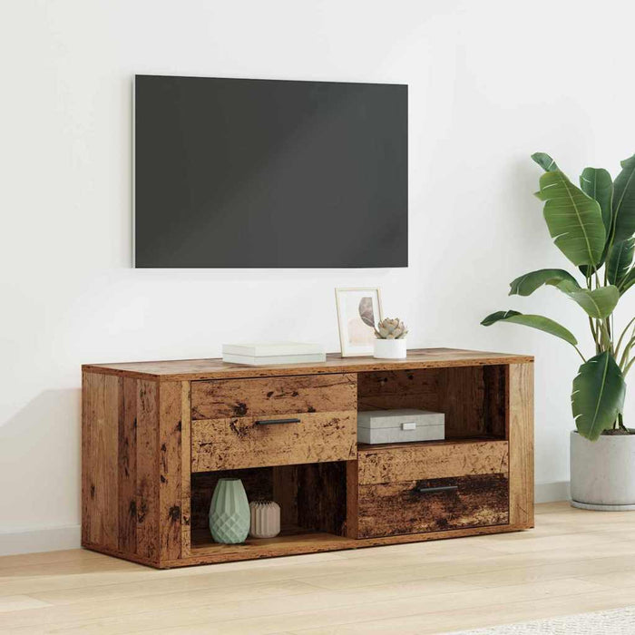 Cabinet TV cu sertar Lemn Vechi 100 x 35 x 40 cm Lemn compozit - WALTI WALTI