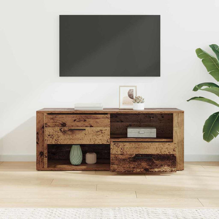Cabinet TV cu sertar Lemn Vechi 100 x 35 x 40 cm Lemn compozit - WALTI WALTI