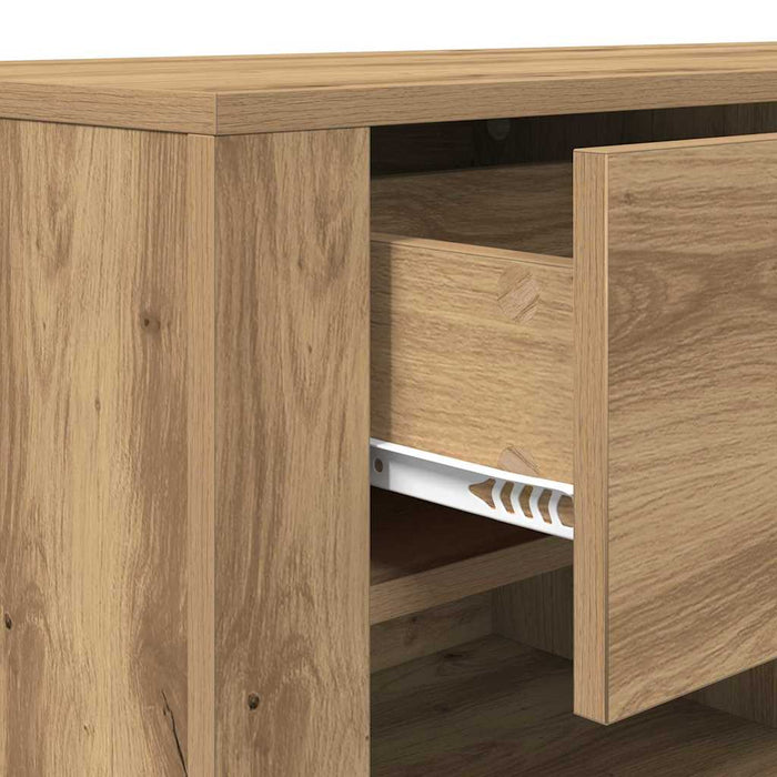 Cabinet TV Stejar Artizanal 100 x 35 x 40 cm Lemn compozit - WALTI WALTI