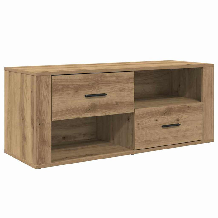 Cabinet TV Stejar Artizanal 100 x 35 x 40 cm Lemn compozit - WALTI WALTI
