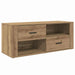 Cabinet TV Stejar Artizanal 100 x 35 x 40 cm Lemn compozit - WALTI WALTI