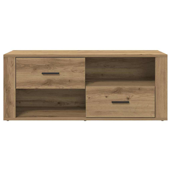 Cabinet TV Stejar Artizanal 100 x 35 x 40 cm Lemn compozit - WALTI WALTI