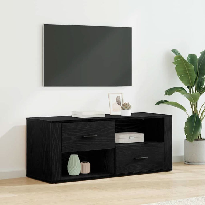 Cabinet TV Stejar Negru 100 x 35 x 40 cm Lemn compozit - WALTI WALTI