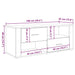Cabinet TV Stejar Negru 100 x 35 x 40 cm Lemn compozit - WALTI WALTI