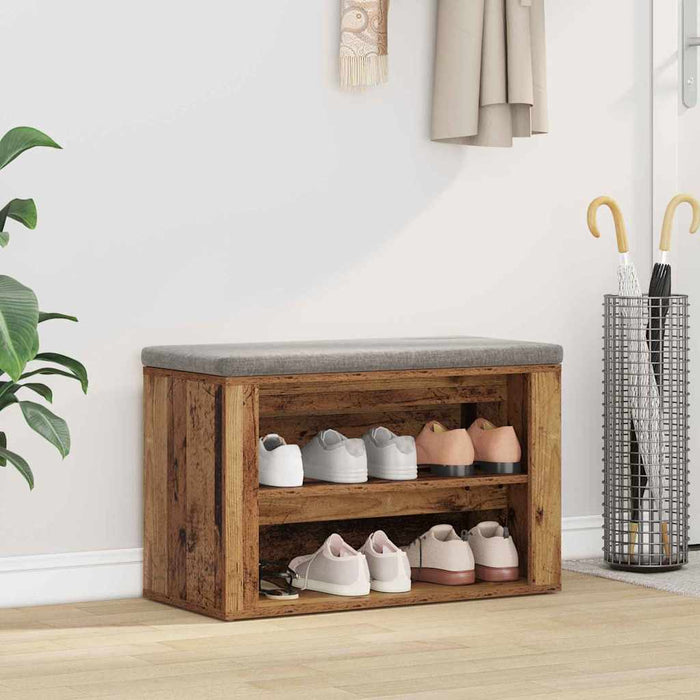 Raft pentru încălțăminte cu raft Lemn vechi 75 x 35 x 45 cm - WALTI WALTI