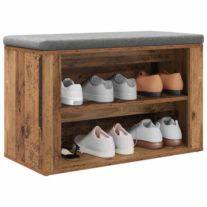 Raft pentru încălțăminte cu raft Lemn vechi 75 x 35 x 45 cm - WALTI WALTI