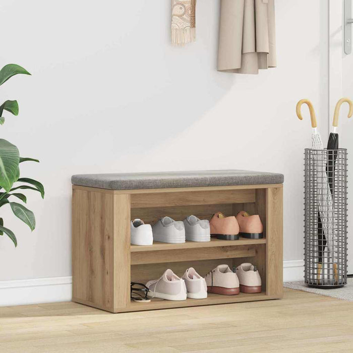 Raft pentru încălțăminte stejar artizanal 75 x 35 x 45 cm - WALTI WALTI