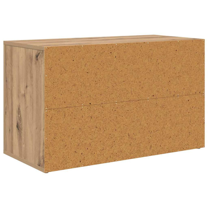 Raft pentru încălțăminte stejar artizanal 75 x 35 x 45 cm - WALTI WALTI