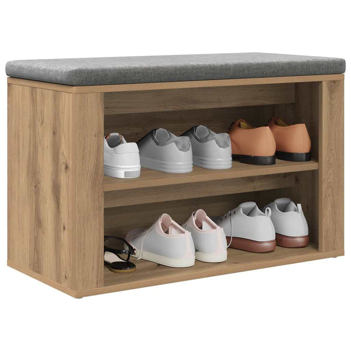 Raft pentru încălțăminte stejar artizanal 75 x 35 x 45 cm - WALTI WALTI