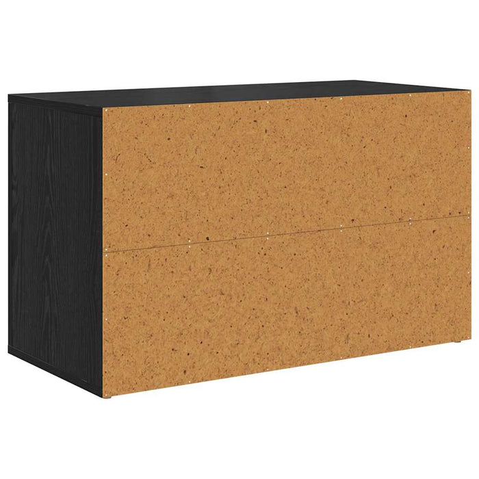 Raft pentru încălțăminte cu raft Stejar negru 75 x 35 x 45 cm - WALTI WALTI