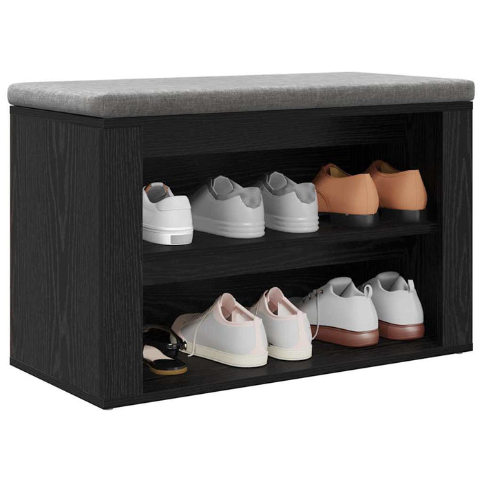 Raft pentru încălțăminte cu raft Stejar negru 75 x 35 x 45 cm - WALTI WALTI