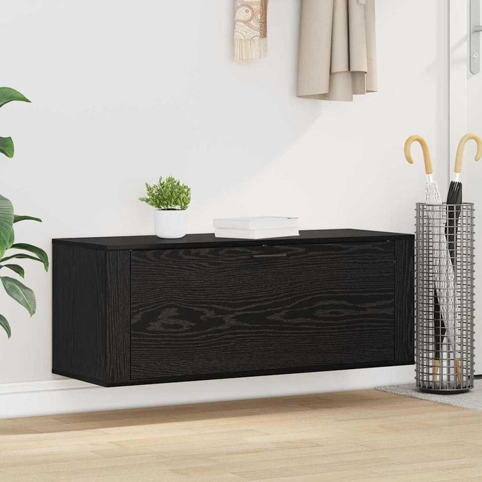 Dulap pentru pantofi cu raft Stejar negru 100 x 35 x 38 cm - WALTI WALTI