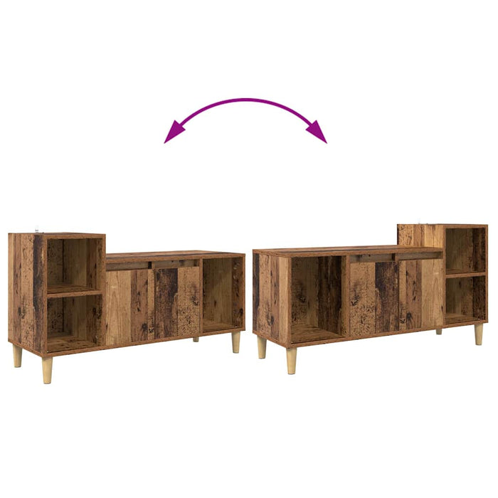Cabinet TV Lemn Vechi 100 x 35 x 55 cm Lemn compozit - WALTI WALTI
