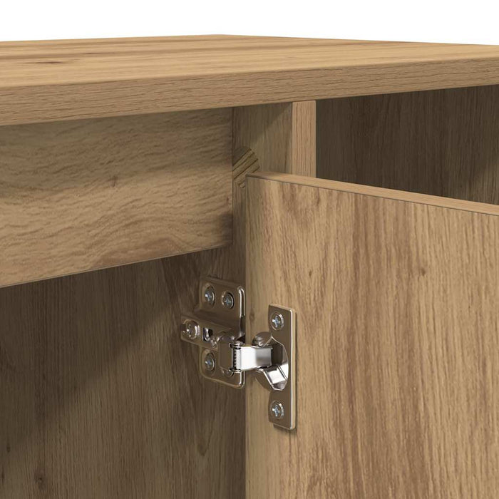 Cabinet TV Stejar Artizanal 100 x 35 x 55 cm Lemn compozit - WALTI WALTI