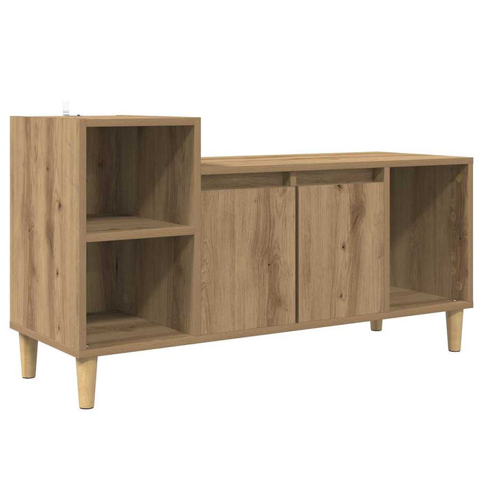 Cabinet TV Stejar Artizanal 100 x 35 x 55 cm Lemn compozit - WALTI WALTI