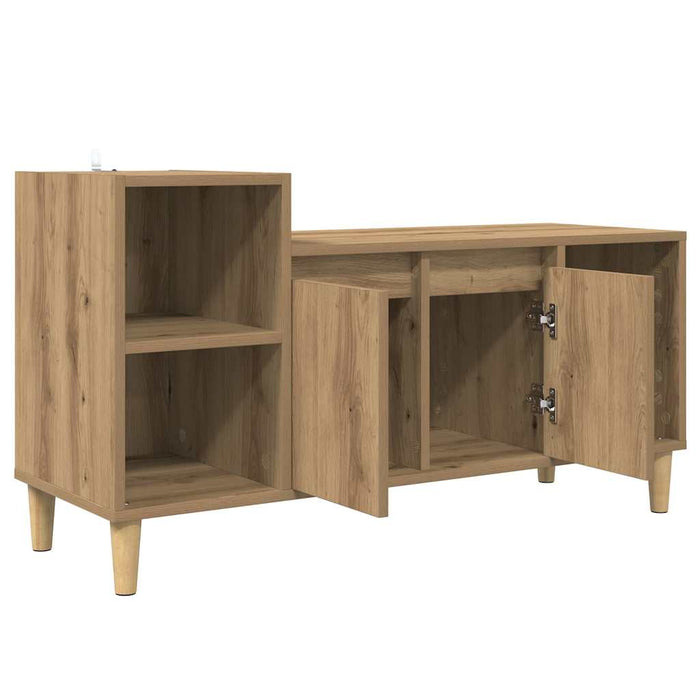 Cabinet TV Stejar Artizanal 100 x 35 x 55 cm Lemn compozit - WALTI WALTI