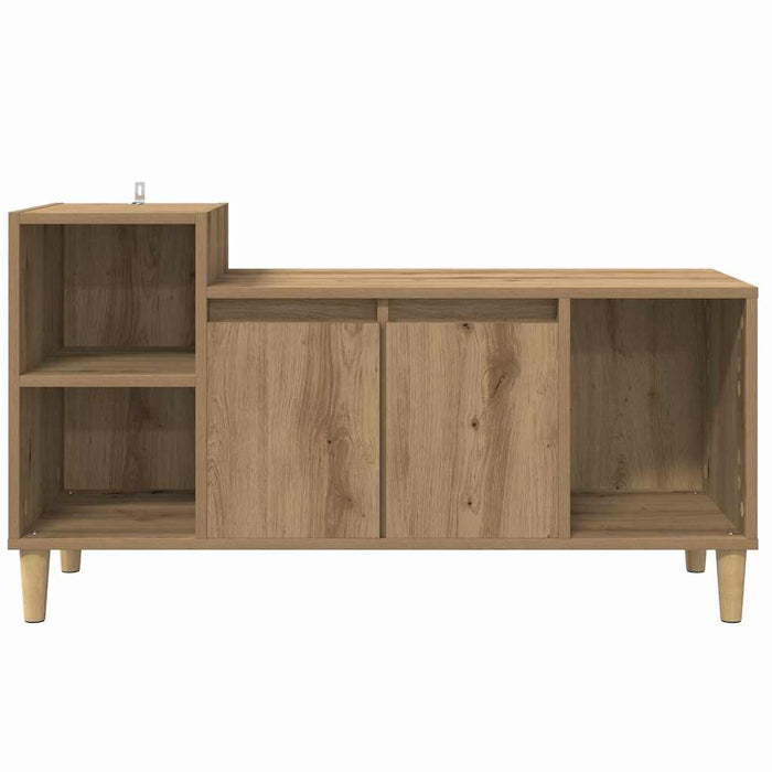 Cabinet TV Stejar Artizanal 100 x 35 x 55 cm Lemn compozit - WALTI WALTI