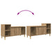Cabinet TV Stejar Artizanal 100 x 35 x 55 cm Lemn compozit - WALTI WALTI