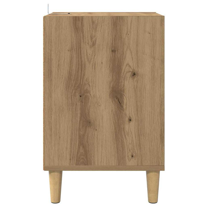 Cabinet TV Stejar Artizanal 100 x 35 x 55 cm Lemn compozit - WALTI WALTI