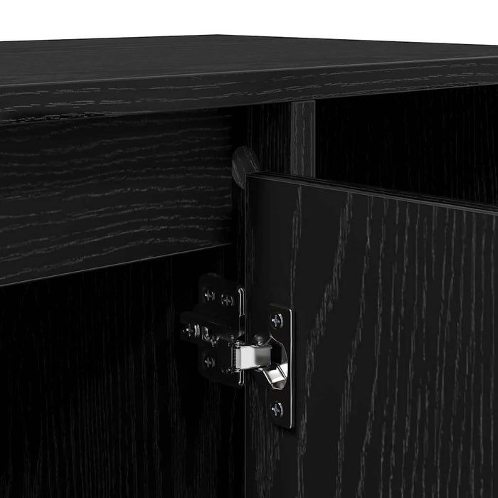 Cabinet TV Stejar Negru 100 x 35 x 55 cm Lemn compozit - WALTI WALTI