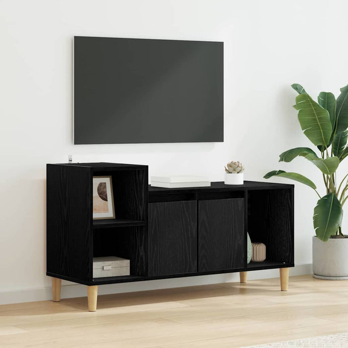 Cabinet TV Stejar Negru 100 x 35 x 55 cm Lemn compozit - WALTI WALTI