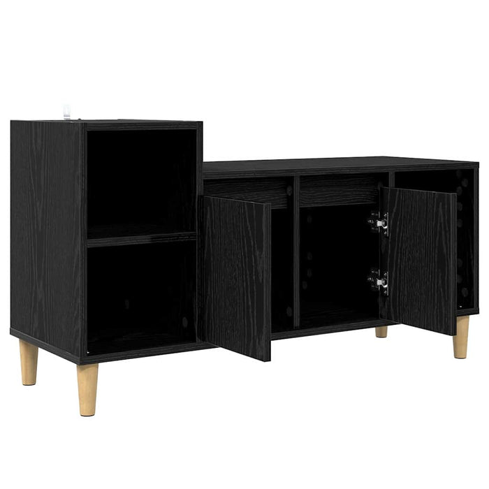 Cabinet TV Stejar Negru 100 x 35 x 55 cm Lemn compozit - WALTI WALTI