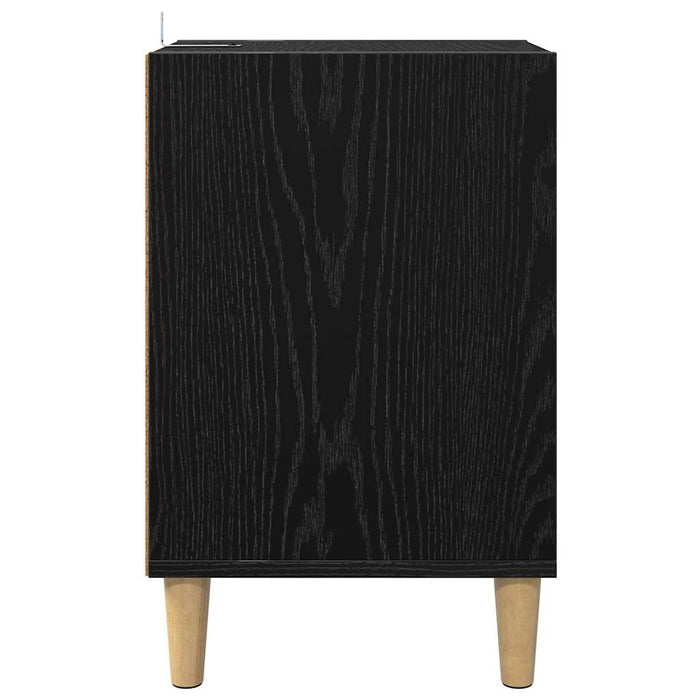 Cabinet TV Stejar Negru 100 x 35 x 55 cm Lemn compozit - WALTI WALTI