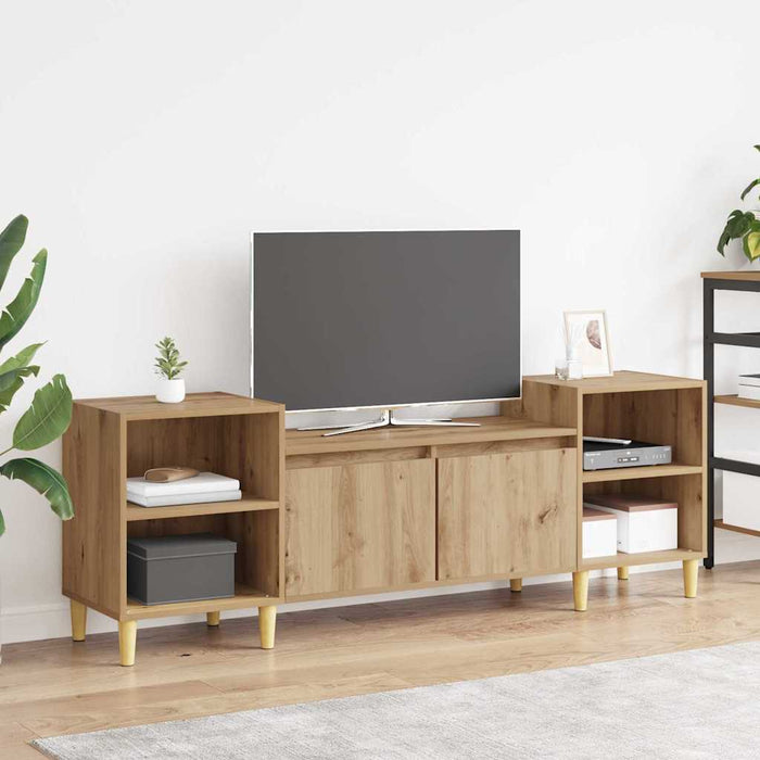 Cabinet TV Stejar Artizanal 160 x 35 x 55 cm Lemn compozit - WALTI WALTI