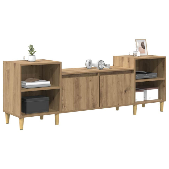 Cabinet TV Stejar Artizanal 160 x 35 x 55 cm Lemn compozit - WALTI WALTI
