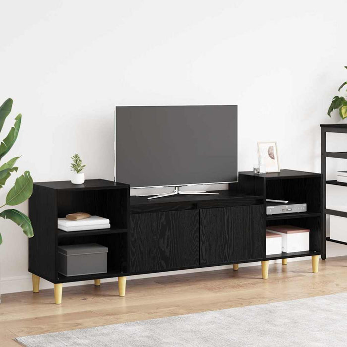 Cabinet TV Stejar Negru 160 x 35 x 55 cm Lemn compozit - WALTI WALTI