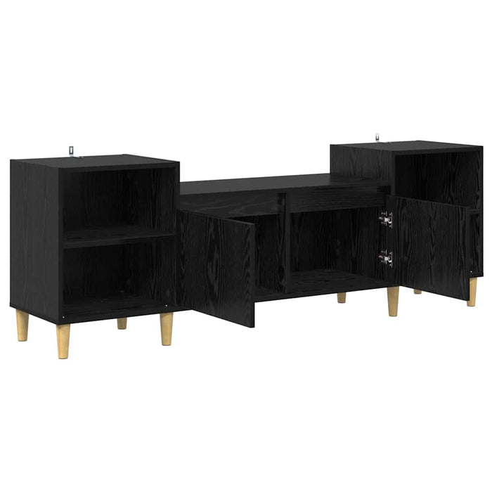 Cabinet TV Stejar Negru 160 x 35 x 55 cm Lemn compozit - WALTI WALTI