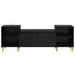 Cabinet TV Stejar Negru 160 x 35 x 55 cm Lemn compozit - WALTI WALTI