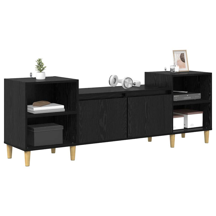 Cabinet TV Stejar Negru 160 x 35 x 55 cm Lemn compozit - WALTI WALTI