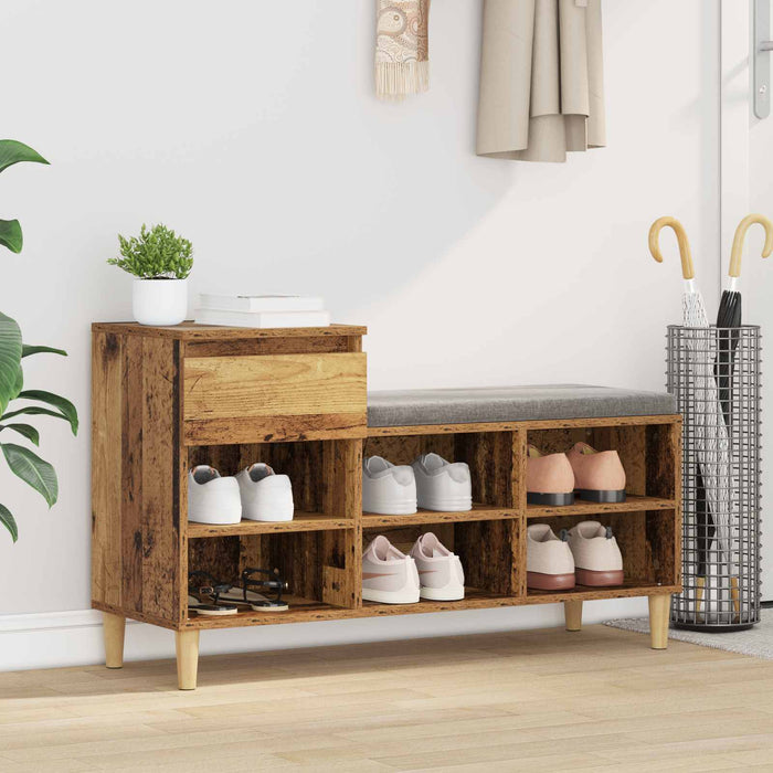 Dulap pentru pantofi Lemn vechi 102 x 36 x 60 cm Lemn compozit - WALTI WALTI