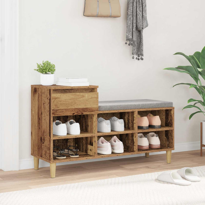 Dulap pentru pantofi Lemn vechi 102 x 36 x 60 cm Lemn compozit - WALTI WALTI