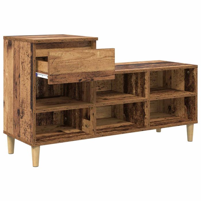 Dulap pentru pantofi Lemn vechi 102 x 36 x 60 cm Lemn compozit - WALTI WALTI