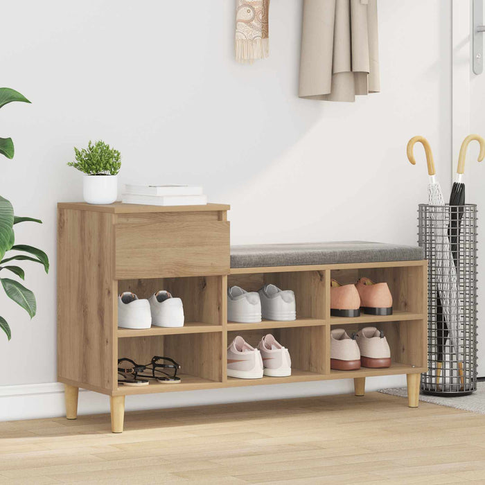 Dulap pentru pantofi Stejar Artizanal 102 x 36 x 60 cm - WALTI WALTI