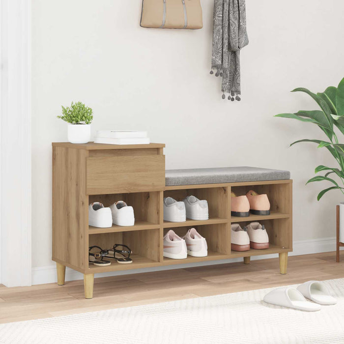 Dulap pentru pantofi Stejar Artizanal 102 x 36 x 60 cm - WALTI WALTI